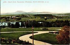 Stark Park Uncanoonue Mountains Manchester N.H. Postcard Divided Antique Vintage picture