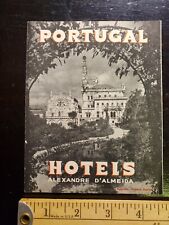 Vintage 1950's Portugal Hotels Alexandre D'almeida Brochure picture