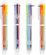 4 Pack 0.5Mm 6-In-1 Multicolor Ballpoint Pen 6 Colors Retractable Ballpoint Pens picture