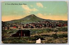 Butte Montana~Air View of City & Mountains~Vintage Postcard picture