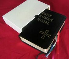 DAILY ROMAN MISSAL--LEATHER, GILT W/ SLIPCASE--1994--NEW/OLD--EXC. CONDITION picture