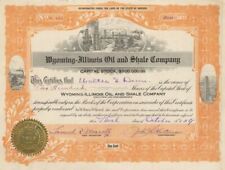 Wyoming-Illinois Oil and Shale Co. - Stock Certificate - Oil Stocks and Bonds picture