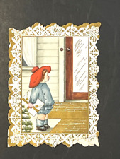 Antique Whitney Made Valentine Card Lad to Lass Worcester Mass picture