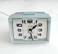 Vintage Light Blue Westclox Dialite Electric Desk Clock 3.5