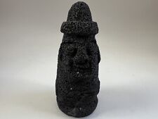 Vintage Tomb Tiki Hawiian Lava Rock Carved God Sculpture Statue Figurine picture