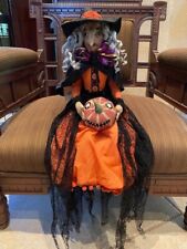 Joe Spencer - Gathered Traditions/Gallerie II Gilda Witch with Pumpkin Doll NWT picture