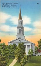 Middlebury VT Vermont, Mead Memorial Chapel, College, Vintage Postcard picture