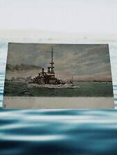 US Navy Battleship Indiana Unused  Postcard picture