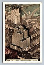 Aerial View Henry Hudson Hotel New York NY NYC Postcar picture