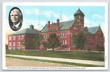 Linen~Ferris Institute~Largest School Of Kind In Mich~Big Rapids~Photo~PM 1945 picture