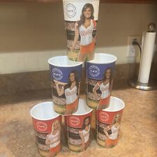 Hooters Girls Baseball Plastic Cups (6) And Cards (7) RARE picture