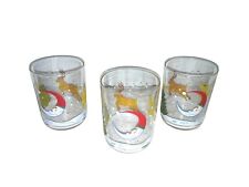 3 Vintage Libbey Glasses Set Christmas Holiday 14 Oz Tumblers Barware RARE picture