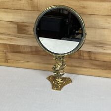 Vintage Matson Gold Hollywood Regency Rose Filigree Swivel Vanity Mirror G795 picture