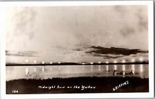 RPPC Midnight Sun on the Yukon, Griffith's Vintage Postcard K31 picture