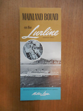 Vintage Matson Lines Lurline Mainland Bound Travel Advertising Brochure 1955 picture