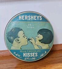 Hersheys Tin Made in England Kisses Vintage 1982  picture