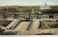 Union Station - Train Station and State House, Providence, R.I. Early Postcard picture