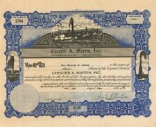 Chester A. Martin, Inc. - Stock Certificate - Oil Stocks and Bonds picture