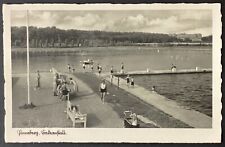 Pinneberg Germany Beach Scene Real Photo Vintage RPPC Postcard Unposted Writing picture