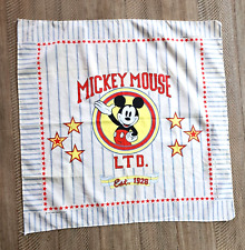 Vintage Walt Disney Mickey Mouse Cotton Bandana Scarf picture