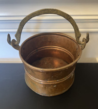 Vintage Handmade Moonshine Copper Distillery Mash Pot w/Brass Metal Handle picture