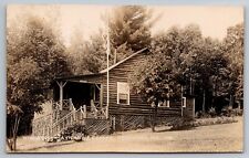 Wildwood Maynard's Camps. Cabin in Rockwood Maine. Real Photo Postcard RPPC picture
