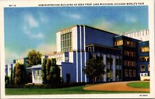 Administration Building Chicago World's Fair 1933 Linen Postcard picture