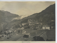 P.Z. Switzerland, Wengen Vintage Print Silver Print 16x22 circa 1900  picture