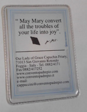 New Stigmata St Saint Padre Pio pocket relic Holy card patron of adolescence picture
