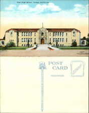 New High School Vallejo California CA unused vintage postcard picture