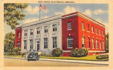 SCOTTSBLUFF, NE Nebraska     POST OFFICE      c1940's Linen Postcard picture