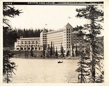 Fairmont Chateau Lake Louise 1937 Press Photo Hotel View Alberta Canada *P131b picture