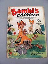 Walt Disney Four Color #30 (1943) Fair Dell Comics Bambi's Children BIN-4008 picture