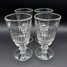 (4) Musees De L’ Absinthe Glasses Set French Wine Drinking Glass Vintage Antique picture