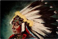 Vintage Postcard Chief Hollow Horn Bear Sioux by Gabriel Karden 1975       C-566 picture