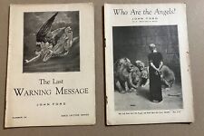 Lot of 2 Old Rare Seventh-Day Adventist VTG Religious Booklets: John Ford picture