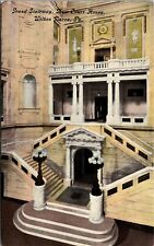 Wilkes-Barre, PA New Court House Grand Stairway Antique Postcard I320 picture