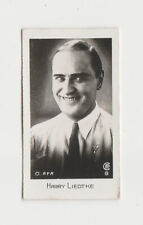 Harry Liedtke 1932 Bridgewater Film Stars Small Trading Card - Series 1 #8 picture