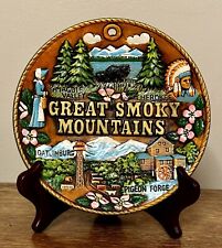 Vintage Great Smoky  Mountains Ceramic Souvenir Plate picture