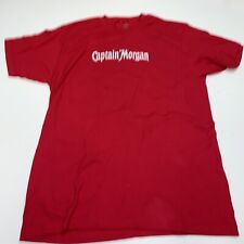 Mens Red CAPTAIN MORGAN Promo T-shirt Size Large 100% Cotton picture