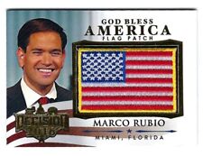 Marco Rubio GBA11 2016 Decision 2016 God Bless America Flag Patch Gold Foil picture