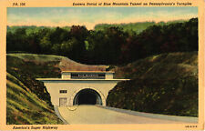 Eastern Portal of Blue Mountain Tunnel CB-H1310 Postcard Unposted Curt Teich picture