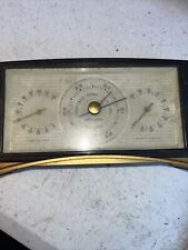 Vintage Airguide Barometer Temp Mid Century Modern Style Desktop Weather Station picture
