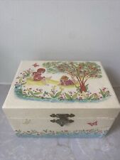 Vintage Cardboard Musical Jewelry Box Mirror Spinning  Ballerina Works Rosalco picture