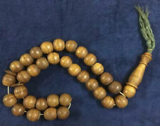 Rosary Wall Wooden Rare, Antique Huge Islamic 33 Egyptian Lands Handmade 800 GR picture