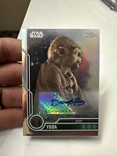 2023 Topps Chrome Star Wars Deep Roy as Yoda Auto Autograph #51 picture