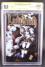 LADY DEATH II Between Heaven And Hell #1 | Wrap Gold | Signed x3 | CBCS 9.8 picture
