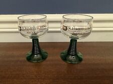 2 Schmitt Sohne Wine Glass Set Vintage 4 1/4