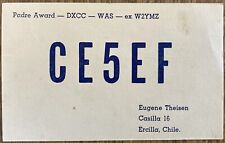 QSL Card - Ericilla Chile  Eugene Theisen  CE5EF 1965  Postcard picture