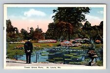 St Louis MO-Missouri, Tower Grove Park Vintage Souvenir Postcard picture
